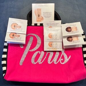 CHARLOTTE TILBURY 7 travel samples 2 Chanel mascara & Le Lift Pro + PARIS BAG